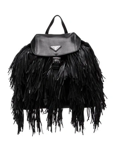 Pre-owned Prada Tessuto Nylon Backpack In Black