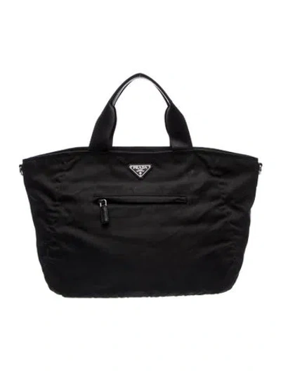 Pre-owned Prada Tessuto Nylon Backpack In Black