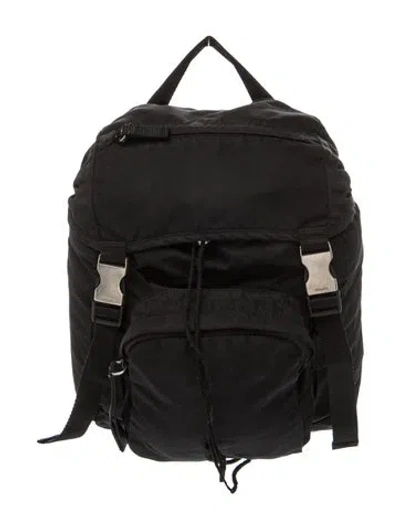Pre-owned Prada Tessuto Nylon Backpack In Black
