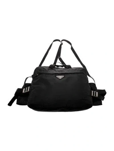 Pre-owned Prada Tessuto Nylon Backpack In Black