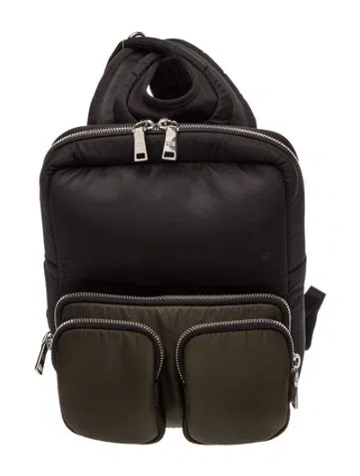 Pre-owned Prada Tessuto Nylon Backpack In Black