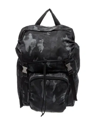 Pre-owned Prada Tessuto Nylon Backpack In Blue