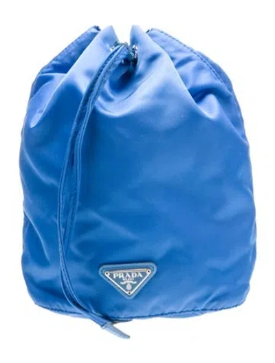 Pre-owned Prada Tessuto Nylon Backpack In Blue