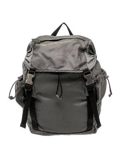 Pre-owned Prada Tessuto Nylon Backpack In Gray