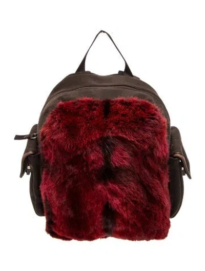 Pre-owned Prada Tessuto Nylon Backpack In White