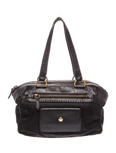 Pre-owned Prada Tessuto Nylon Bauletto In Black
