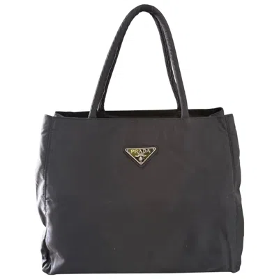 Pre-owned Prada Tessuto Nylon City Tote Bag Y2k  Black Handbag
