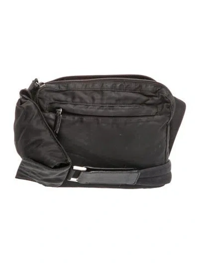 Pre-owned Prada Tessuto Nylon Crossbody Bag In Black