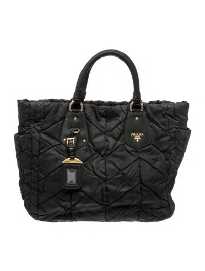 Pre-owned Prada Tessuto Nylon Dome In Black