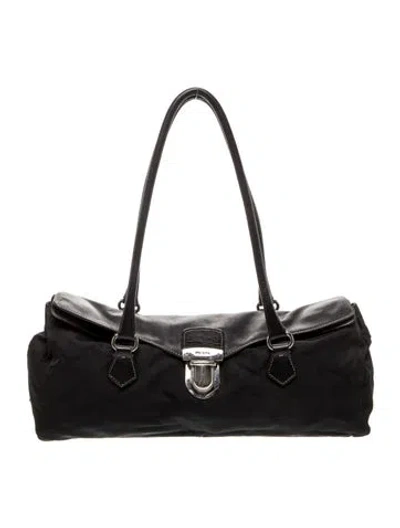 Pre-owned Prada Tessuto Nylon Easy In Black