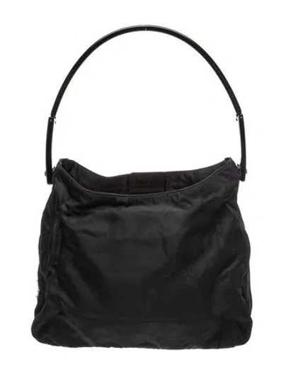 Pre-owned Prada Tessuto Nylon Evening Bag In Black