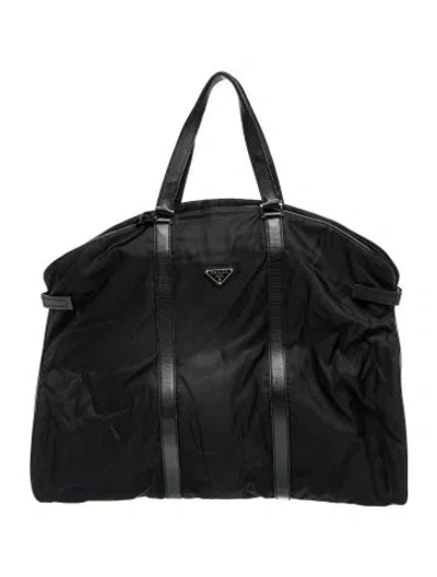 Pre-owned Prada Tessuto Nylon Garment Bag In Black