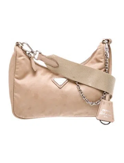Pre-owned Prada Tessuto Nylon Re-edition 2005 In Neutral