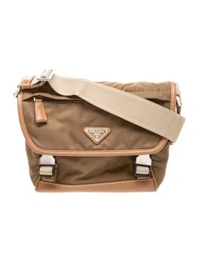 Pre-owned Prada Tessuto Nylon Re-nylon In Brown