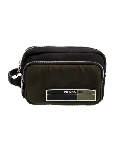 Pre-owned Prada Tessuto Nylon Tessuto Pocket Pouch Small In Multi