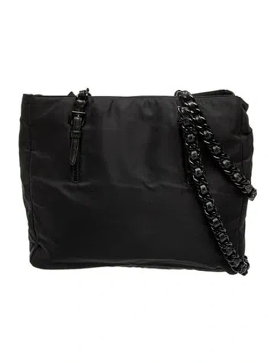 Pre-owned Prada Tessuto Nylon Tessuto Shoulder Bag In Black