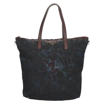 Pre-owned Prada Tessuto Nylon Tote Bag () In Blue
