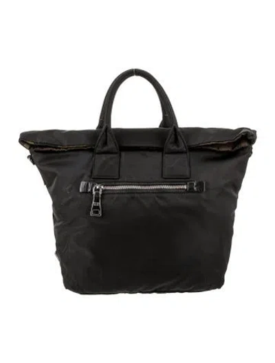 Pre-owned Prada Tessuto Nylon Tote In Black