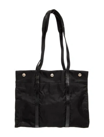 Pre-owned Prada Tessuto Nylon Tote In Black