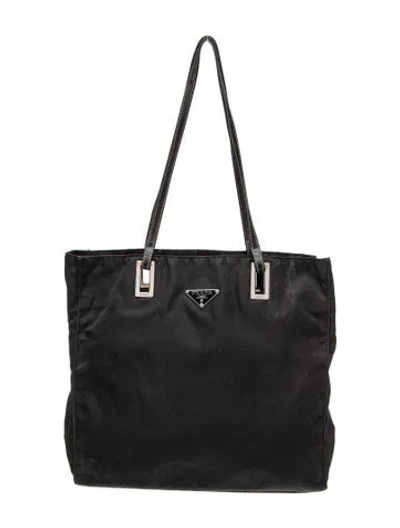 Pre-owned Prada Tessuto Nylon Tote In Black