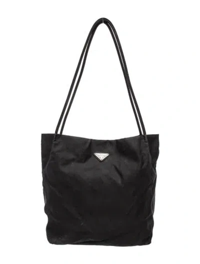 Pre-owned Prada Tessuto Nylon Tote In Black