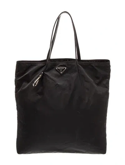 Pre-owned Prada Tessuto Nylon Tote In Black