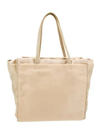 Pre-owned Prada Tessuto Nylon Tote In Brown