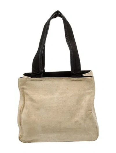 Pre-owned Prada Tessuto Nylon Tote In Neutral