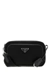 Prada Black Re-nylon Crossbody Bag In Black