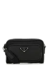 Prada Rectangular Nylon And Leather Crossbody Bag