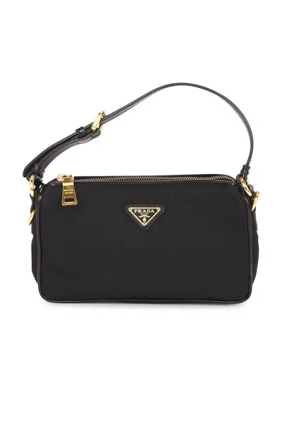Pre-owned Prada Tessuto Pouch In Black