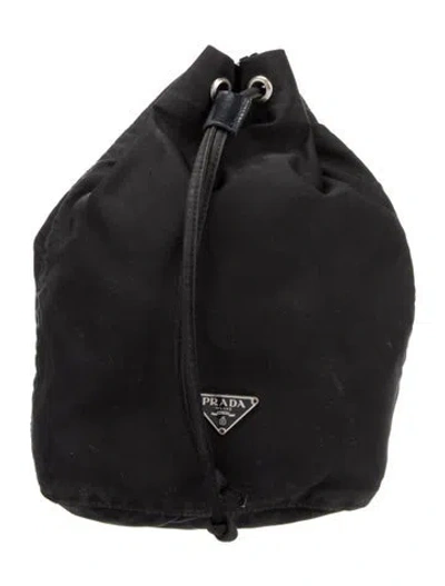 Pre-owned Prada Tessuto Pouch In Black
