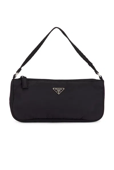 Pre-owned Prada Tessuto Pouch In Black