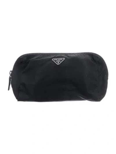 Pre-owned Prada Tessuto Pouch In Black