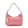 Prada Tessuto Re-edition 2000 Mini Hobo In Pink