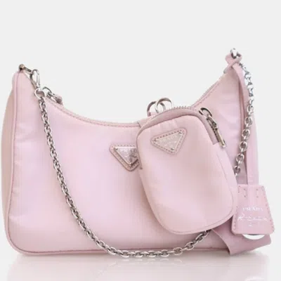 Pre-owned Prada Tessuto Re-edition 2005 In Pink