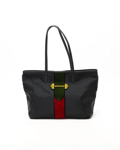 Prada Tessuto Ricomo Triompe Loéil Tote Bag In Multi