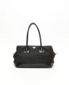 Prada Tessuto Shoulder Bag In Black