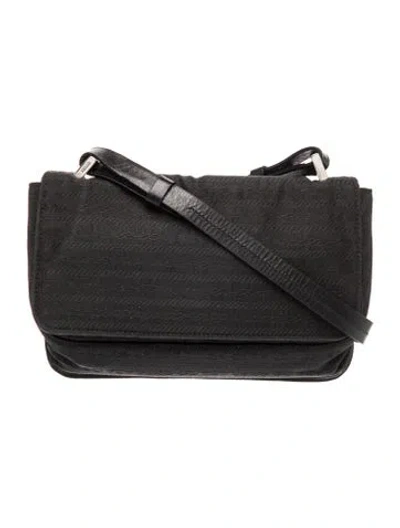 Pre-owned Prada Tessuto Shoulder Bag In Black