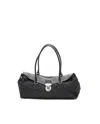 Prada Tessuto Shoulder Bag In Black