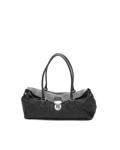 Prada Tessuto Shoulder Bag In Black