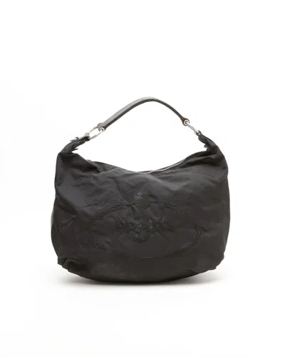 Prada Tessuto Shoulder Bag In Gray
