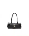Prada Tessuto Shoulder Bag In Black