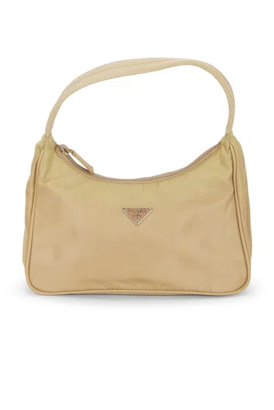 Pre-owned Prada Tessuto Sport Hobo Bag In Beige