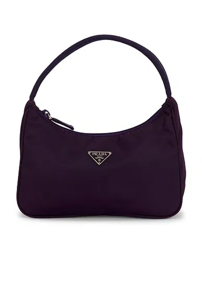 Pre-owned Prada Tessuto Sport Hobo Bag In Purple