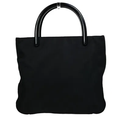 Pre-owned Prada Tessuto Synthetic Handbag () In Black