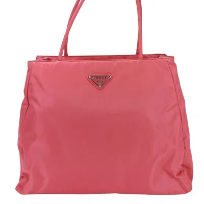 Prada Tessuto Synthetic Handbag () In Pink