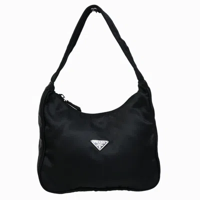 Pre-owned Prada Tessuto Synthetic Shoulder Bag () In Black