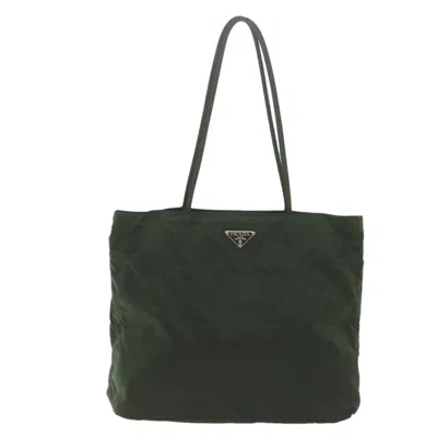 Prada Tessuto Synthetic Shoulder Bag () In Green