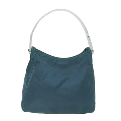 Pre-owned Prada Tessuto Synthetic Shoulder Bag () In Green